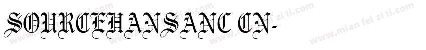 SOURCEHANSANC CN字体转换